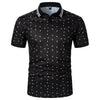 Casual Men's Collar Tops Polka Dot Pattern