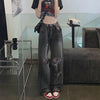 Women's Spring Ripped Denim High Waist Y2K Jeans