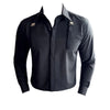 Mens Shirt Strap Decorate Top Long Sleeve Shirt Soft Elastic High Blouse Ruffian 2024 Cloth