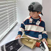 2025 Autumn Striped Boys Fashion Sweatshirts Kids
