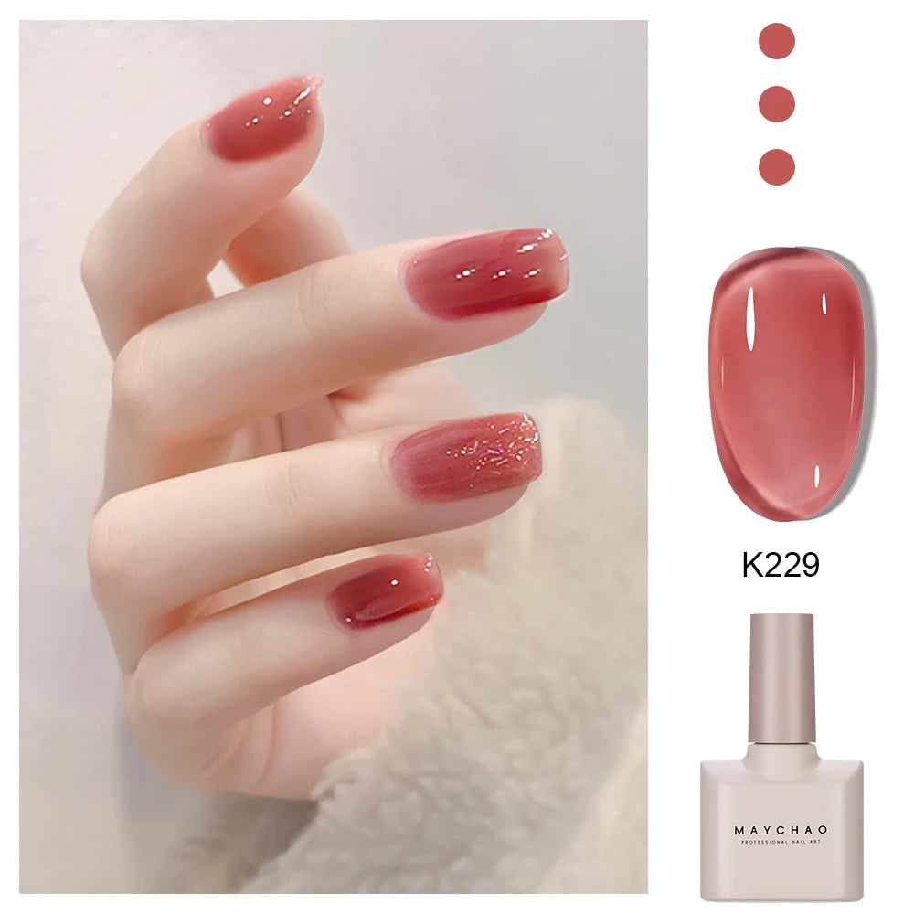 12ml Jelly Gel Nail Polish Semi-permanent Top Coat Soak Off Uv Led