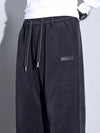 Men's Autumn Winter Corduroy Pants Elastic Waist Business Style
