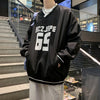 Casual Versatile V-neck Men Sweatshirt Korean Version Loose Male