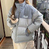 Patchwork Corduroy Parka Women’s Warm
