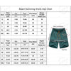 Double Layer Swim Trunks Short Dry Beach Shorts Swimming with Zipper Pockets