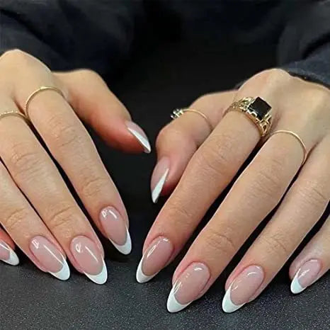 Colorful Glossy Acrylic Press On Nails Long Coffin Tips