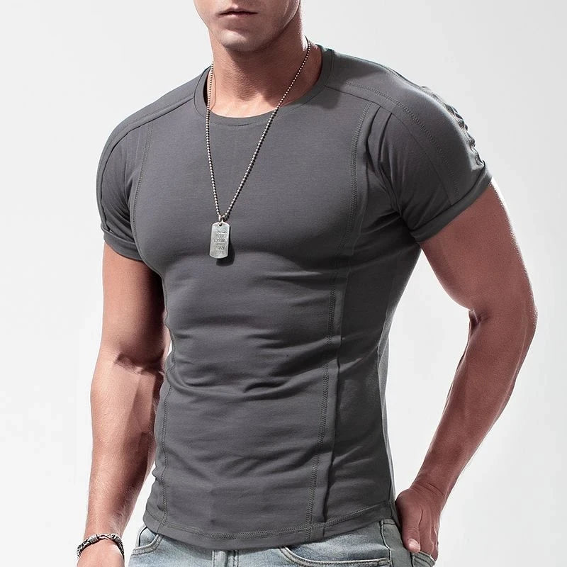 Lässiges Slim Fit T-Shirt mit Rundhalsausschnitt für den Sommer 
