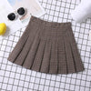 Women's A-Line Plaid Pleated Skirt Chic Preppy Style