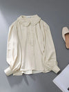 Elegant Sleeve Blouse Sweet Ruffles Shirt