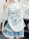 Y2K Harajuku T-Shirt: Gothic Kawaii Fusion for Junior Fashionistas