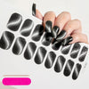 UV Semi-Cured Gel Nail Wraps Stickers Strips French Long Lasting