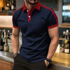 Summer Men's Short sleeved Polo Shirt Business Casual Collar T-shirt Breathable