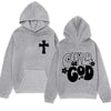 Child of God Print Hoodie Jesus Christian Funny in Hip Hop Streetwear