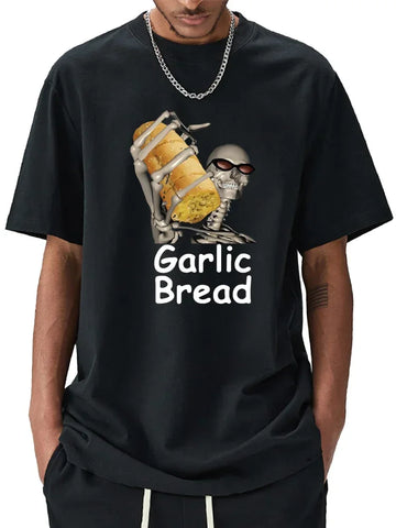 Garlic Bread T Shirt Graphic Vintage Maek Hte Loose Streetwear