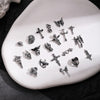 Halloween 3D Nail Charms Silver Cross DIY Decor
