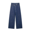 Autumn Winter Women's High Waist Wide Leg Jeans Street Style
