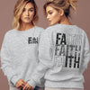 FAITH Letter Print Fleece Hoodie for Women