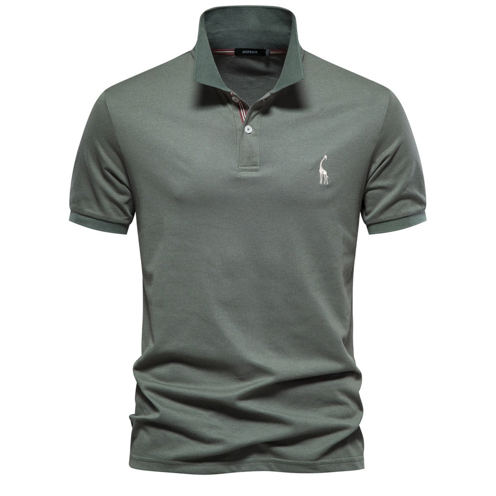 High-Quality Cotton Men's Polo Shirts - Short Sleeve Solid Polo for New Summer Clothing