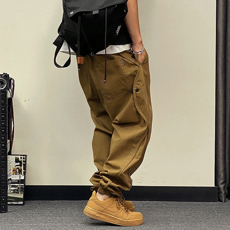 Cargo Pants Men Clothing Harajuku Casual Joggers Korean Hip Hop Baggy Trousers