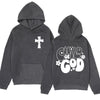 Child of God Print Hoodie Jesus Christian Funny in Hip Hop Streetwear