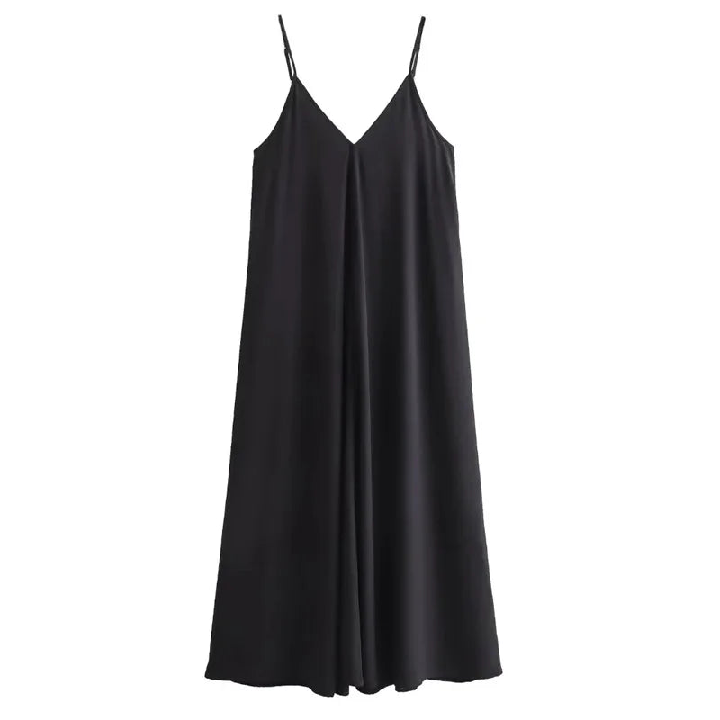 Sleeveless Strappy Slip Dress