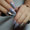 Colorful Glossy Acrylic Press On Nails Long Coffin Tips