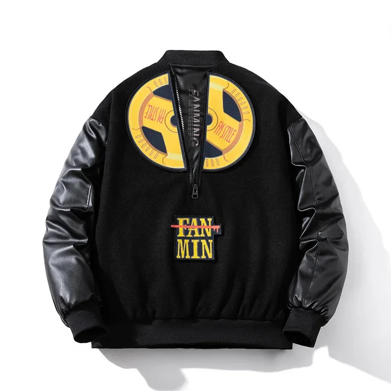Retro Varsity Jacket Street Fashion