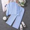 Perfect for a Day Out Sky Blue Striped Set