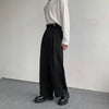 Fashion Social Mens Dress Pants Korean Loose Oversized Wide Leg Pants