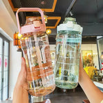 Travel Water Bottle with Straw  Sports Fitness Cup High Value Big Fat