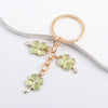 Cute Clover Enamel Keychain Lovely Plant Diaphanous Green Key Chains