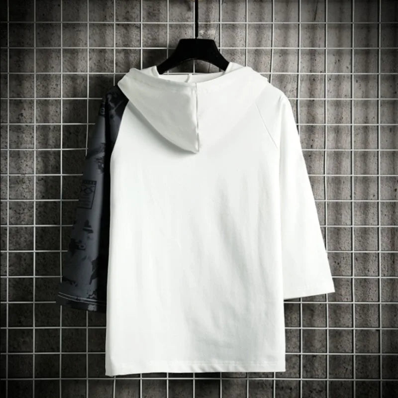 Discover the Latest Harajuku Fashion: Men's Summer Three Quarter Tops