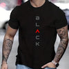 Men's Casual Loose Print Round Neck T-shirt Top