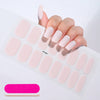UV Semi-Cured Gel Nail Wraps Stickers Strips French Long Lasting