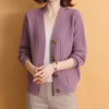 Autumn Winter V Neck Knitted Cardigan Women