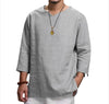 Revamp Your Style: Men's Loose 3/4 Sleeve Casual Pullover