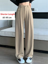High Waist Suit Wide Leg Women's Pants