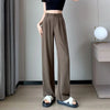 Baggy High Waist Wide Leg Solid Color Trousers