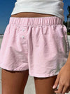Trendy Striped Shorts Women Comfy Elastic Waist Street Style