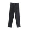 Womens High Waist Zipper Fly Pencil Pants