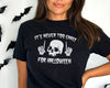 Funny Halloween Skull T-Shirt for Women