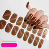 UV Semi-Cured Gel Nail Wraps Stickers Strips French Long Lasting