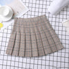 Women's A-Line Plaid Pleated Skirt Chic Preppy Style