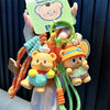 Cartoon Butter Bear Keychain Pendant Cute Fashion Doll Gift for Children