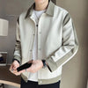 Fashion Lapel Button Spliced Pockets Casual Coats Men's