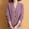 Autumn Winter V Neck Knitted Cardigan Women