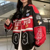 Baseball Hip Hop Clothing Y2k Jacket Retro