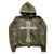 Hooded Y2K Spider Web Camouflage Cardigan for Autumn and Winter with Zipper
