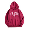 Printed Letter Crew Neck Sweatshirt Fresh Love Hooded Pullover