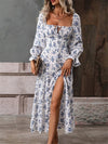 Floral Ruffle Long Dress